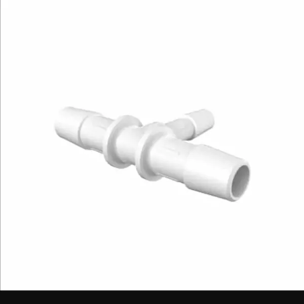 ELDON JAMES RT6-4NN Natural Nylon Reduction Tee, 3/8 Inch Barbs On Run And 1/4 Inch Barb On Base | CJ8KGK