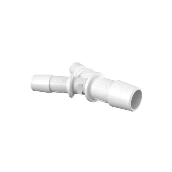 Reduction Y Fitting, 3/8 x 1/2 Inch Inside Dia., Natural Kynar 740 QC