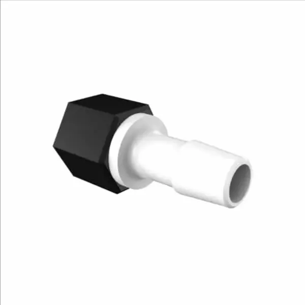 ELDON JAMES SAF9-6NNBN Straight Female Swivel, 3/8 Inch Barb, Natural Nylon, Black | CJ8KMM