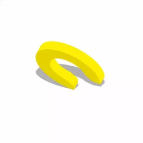 ELDON JAMES SCRYN Color Coded Clip Ring, Yellow | CJ8KNU