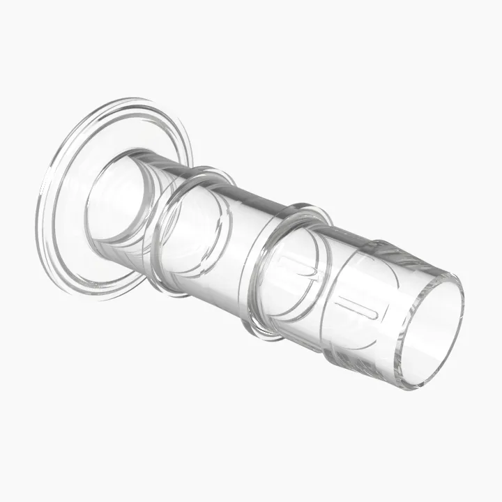 ELDON JAMES SF16-SB16CVU-QC Cleanroom, 1 Inch Sanitary Flange, 1 Inch Barb, Crystal | CJ8KQK