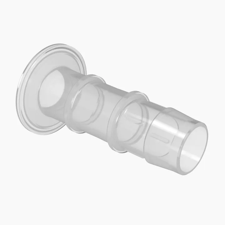 ELDON JAMES SF16-SB16PP-QC Cleanroom, 1 Inch Sanitary Flange, 1 Inch Barb, Polypropylene | CJ8KQP