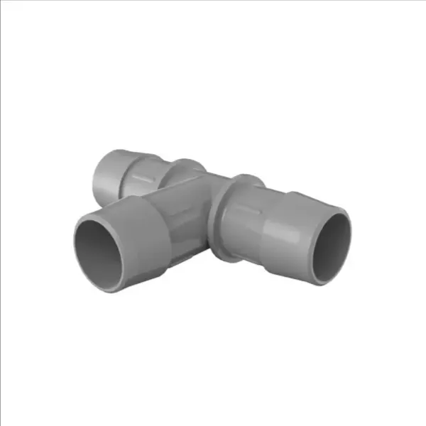 ELDON JAMES T0-16PVDF Gray PVDF Tee, 1 Inch Inside Dia. | CJ8KXJ