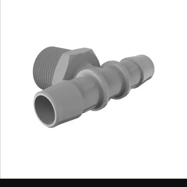 ELDON JAMES T12-10PVDF Gray Kynar 740 Tee, 3/4 NPT Size, 5/8 Inch Inside Dia. | CJ8LDD