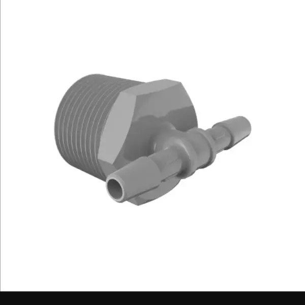 ELDON JAMES T12-4PVDF Gray PVDF Tee, 3/4 NPT Size, 1/4 Inch Inside Dia. | CJ8LEN