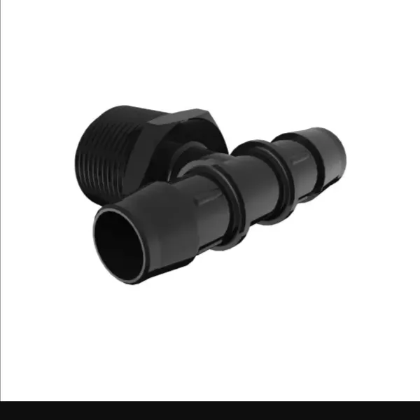 ELDON JAMES T16-12BN Black Nylon Tee, 1 NPT Size, 3/4 Inch Hose | CJ8LFU