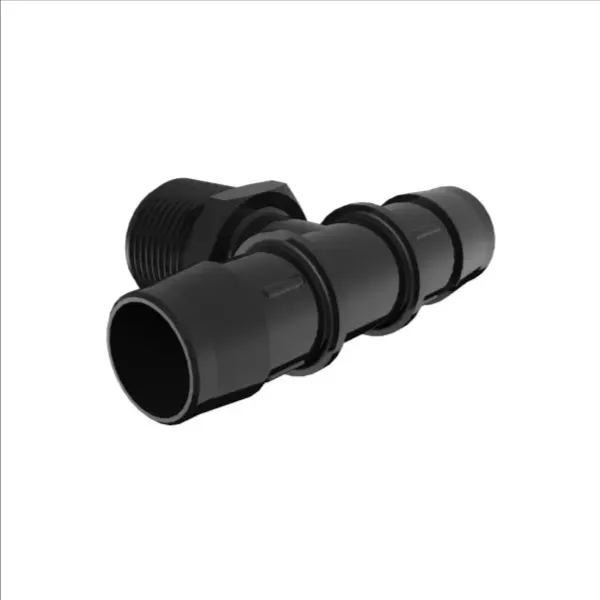 ELDON JAMES T16-16GFBN Glass Filled Black Nylon Tee, 1 NPT Size, 1 Inch Inside Dia. | CJ8LGH