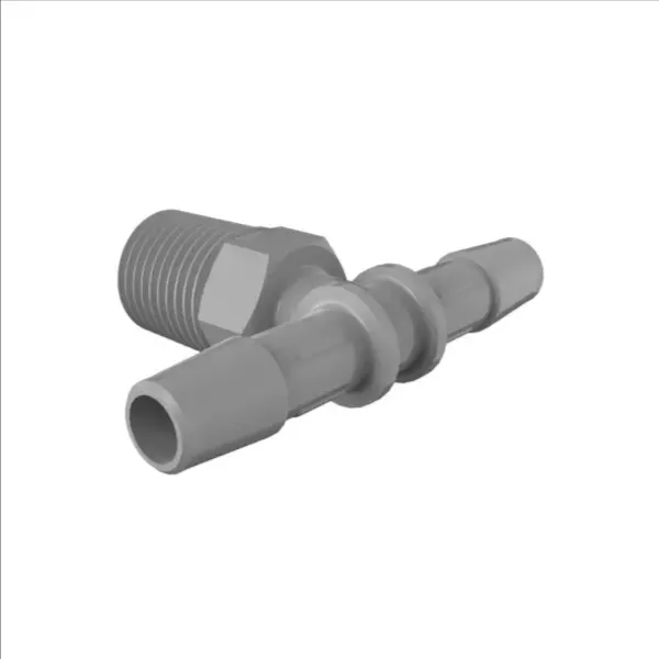 ELDON JAMES T4-5PVDF Gray Kynar 740 Tee, 1/4 NPT Size, 5/16 Inch Inside Dia. | CJ8LNK