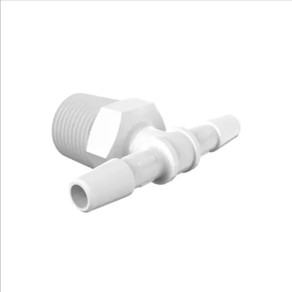 ELDON JAMES T6B-4WN Barbed Tee, 3/8-19 BSP To 1/4 Size | CJ8LUQ