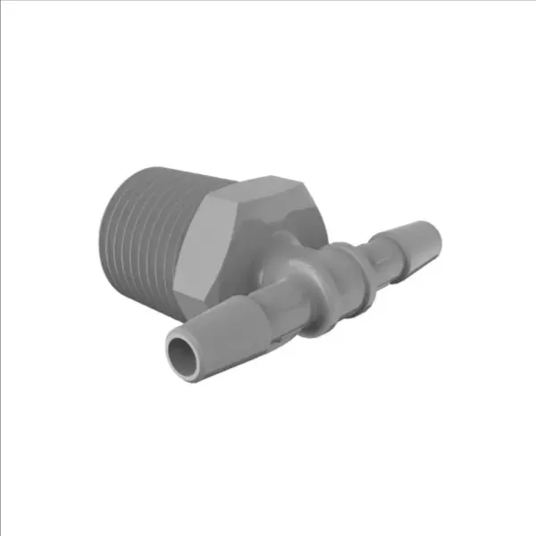 ELDON JAMES T8-4PVDF Gray Kynar 740 Tee, 1/2 NPT Size, 1/4 Inch Inside Dia. | CJ8LWY