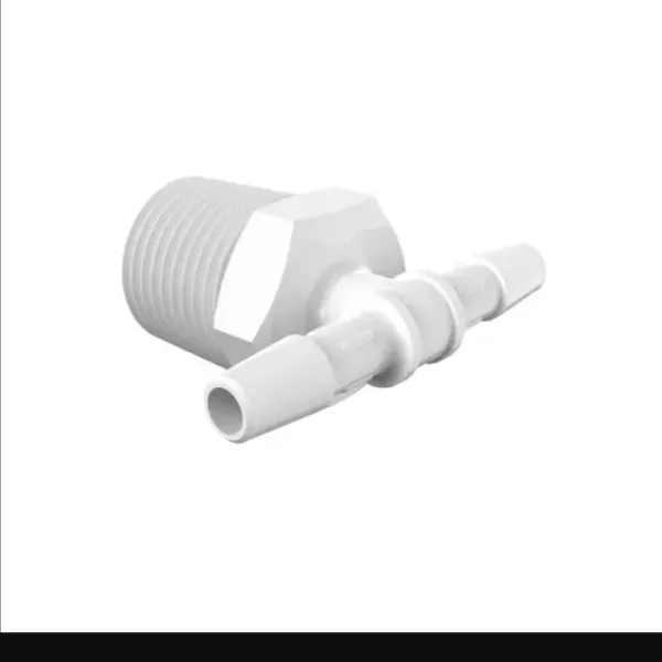 ELDON JAMES T8-4NN Natural Nylon Tee, 1/2 NPT Size, 1/4 Inch Inside Dia. | CJ8LWW