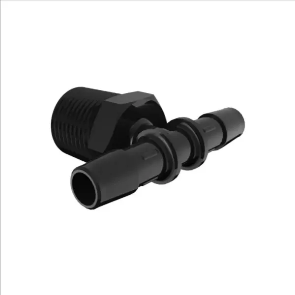 ELDON JAMES T8-6GFBN Glass Filled Black Nylon Tee, 1/2 NPT Size, 3/8 Inch Inside Dia. | CJ8LXB