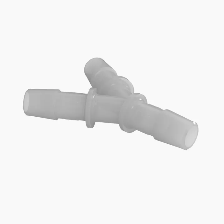 ELDON JAMES Y0-6NK7 Y Connector, 3/8 Inch Inside Dia., Natural Kynar 740 | CJ8MFG