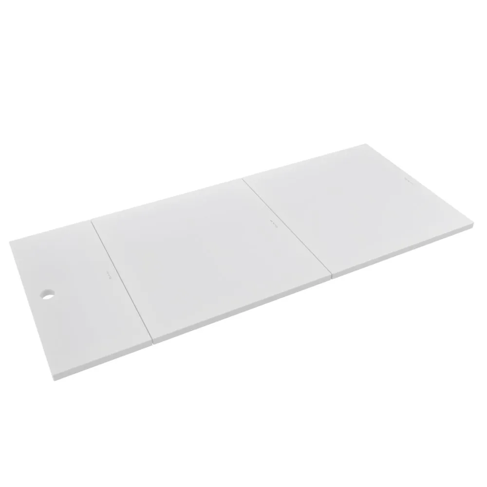 Cutting Board, 43-3/4 X 18-3/4 X 1/2 Inch Size, White Polymer
