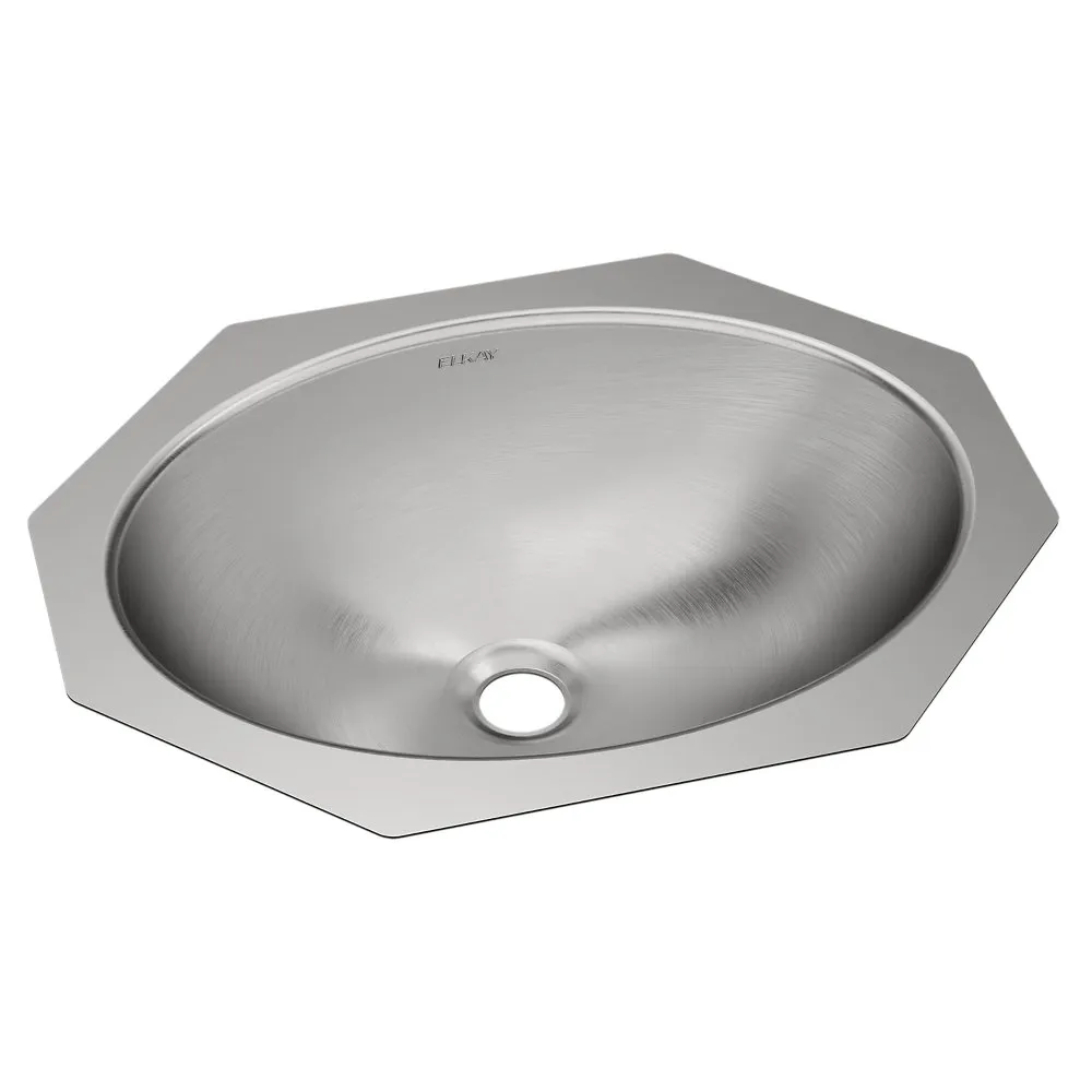 Single Bowl Undermount Bathroom Sink, Stainless Steel 18 x 14 x 6 Inch Size