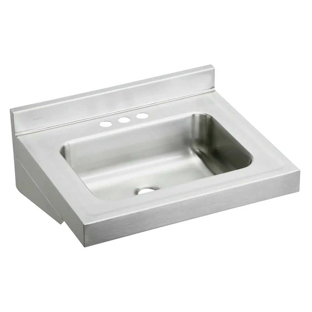 Lavatory Sink, Stainless Steel, 22 X 19 X 5-1/2 Inch Size