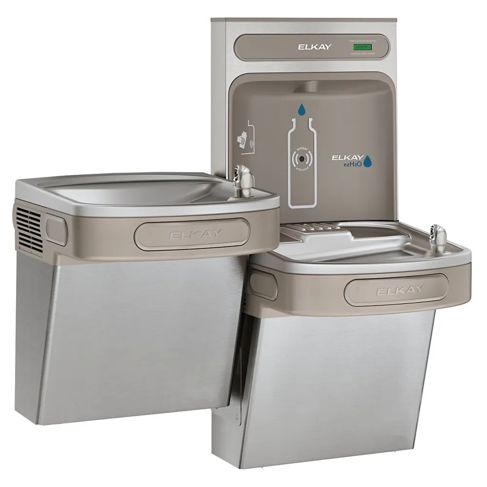 Bottle Filling Station And Versatile Bi-Level Ada Vandal-Resistant Cooler Non-Filtered