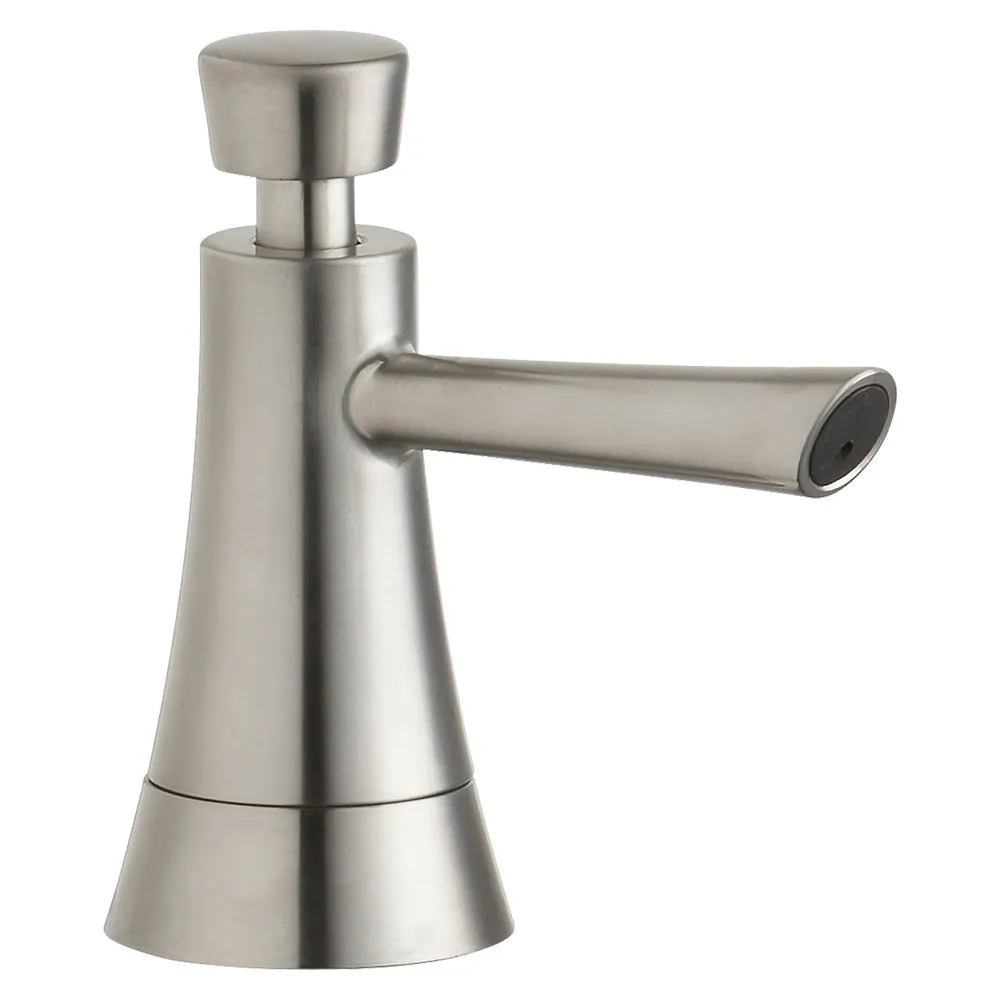 Soap Lotion Dispenser, Lustrous Steel, 2 X 4-3/4 X 3 Inch Size