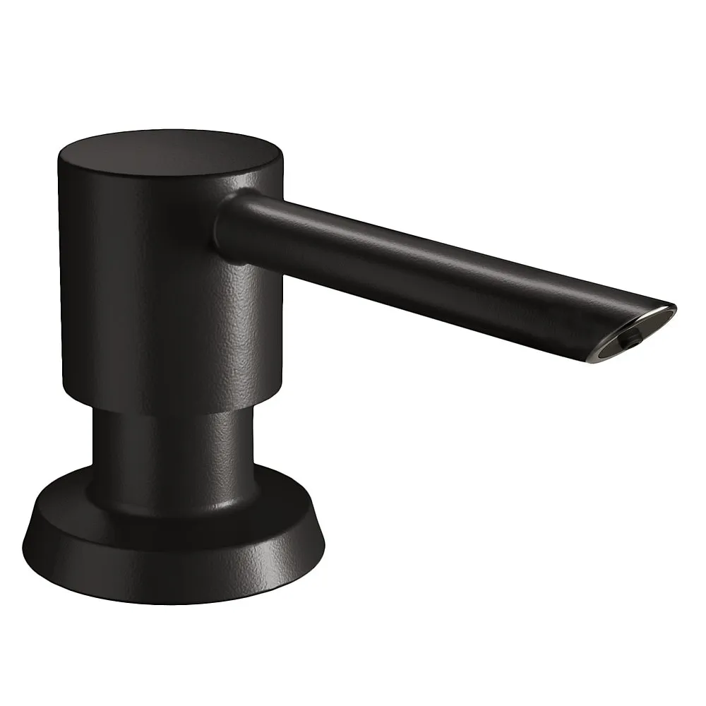 Soap Lotion Dispenser, Matte Black, 1-15/16 X 2-5/8 X 2-5/8 Inch Size