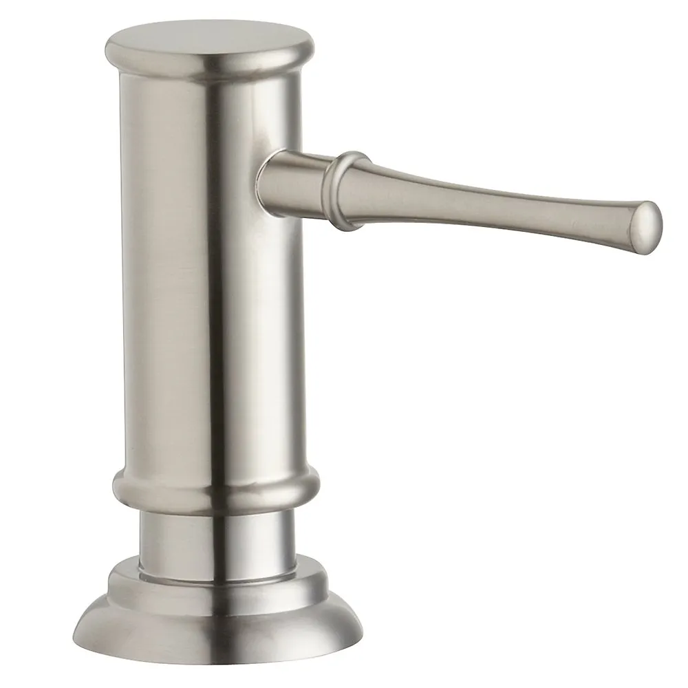 Soap Lotion Dispenser, Lustrous Steel, 2-1/8 X 5-1/16 X 3-1/2 Inch Size