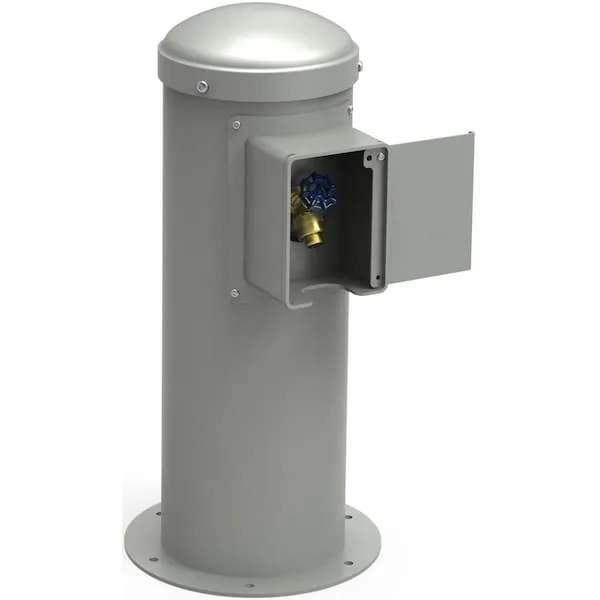 Yard Hydrant With Locking Hose Bib, Gry