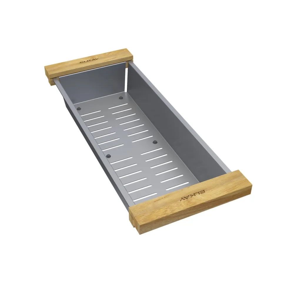 Classic Workstation Colander, Stainless Steel, 17-5/8 X 6-3/4 X 3 Inch Size