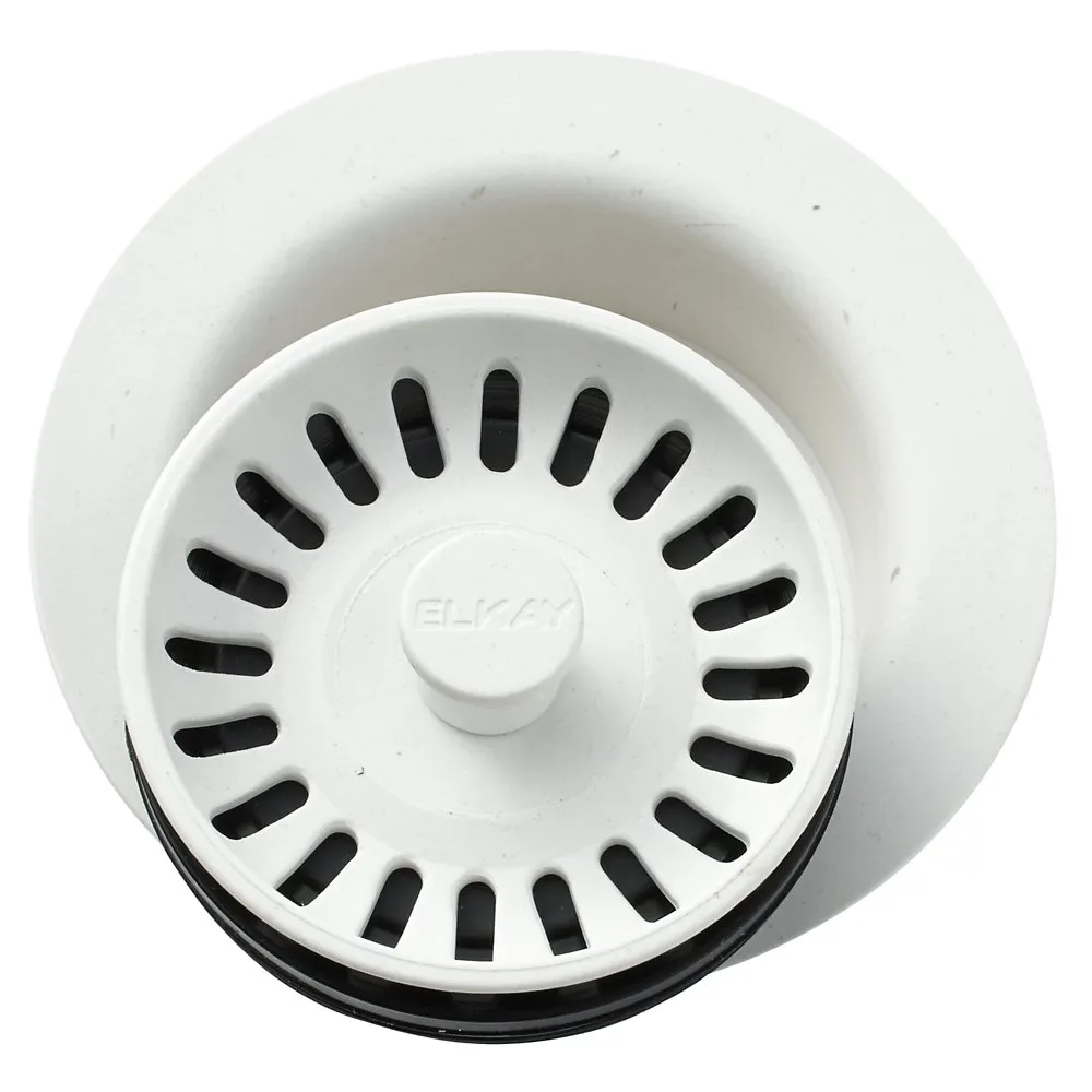 Disposer Flange with Removable Basket Strainer and Rubber Stopper
