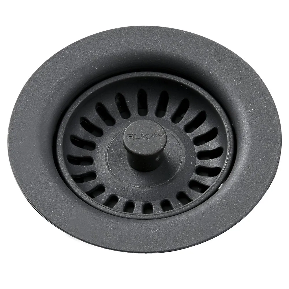 Drain Fitting with Removable Basket Strainer and Rubber Stopper