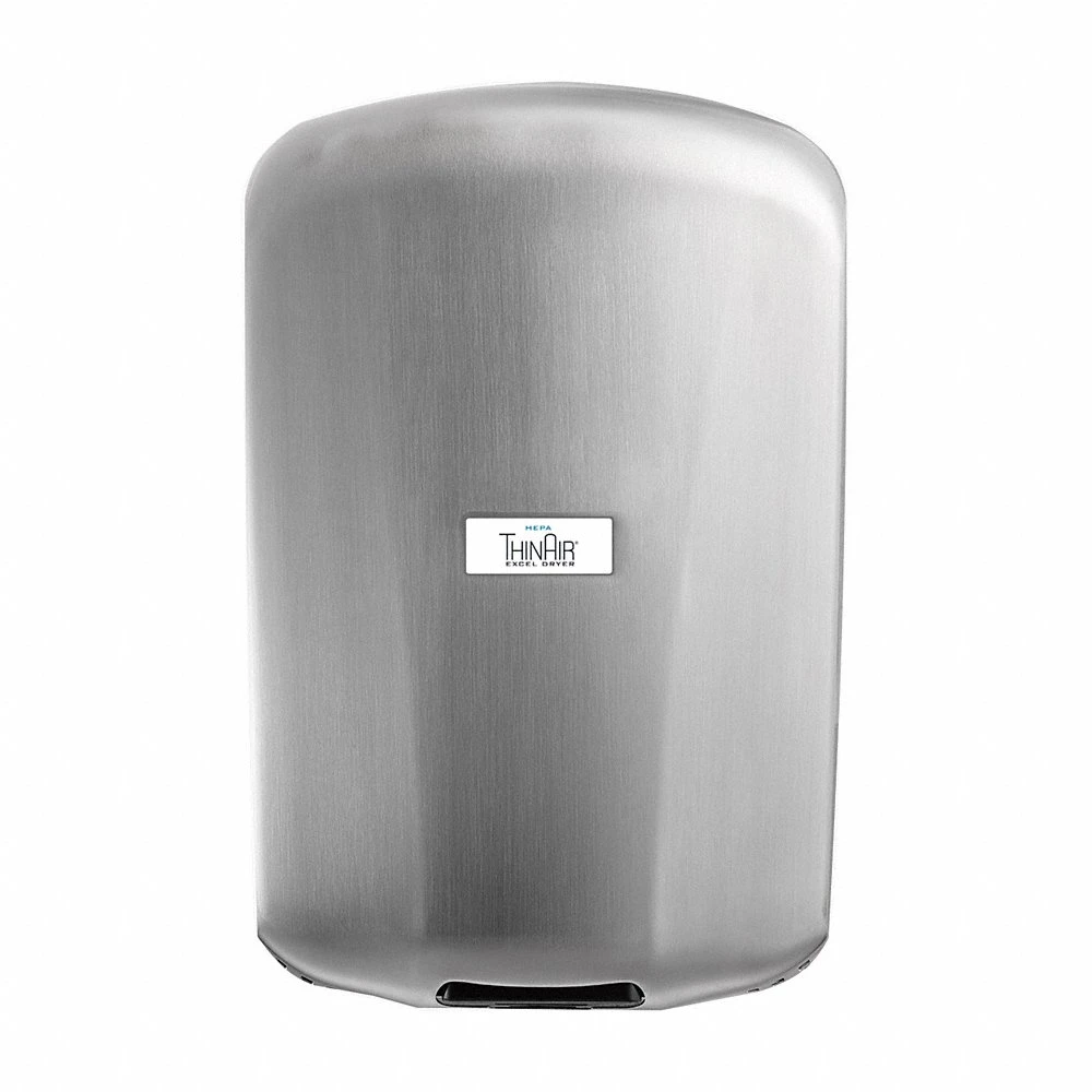 Hand Dryer, Stainless Steel, 208 to 277V AC, 4 A