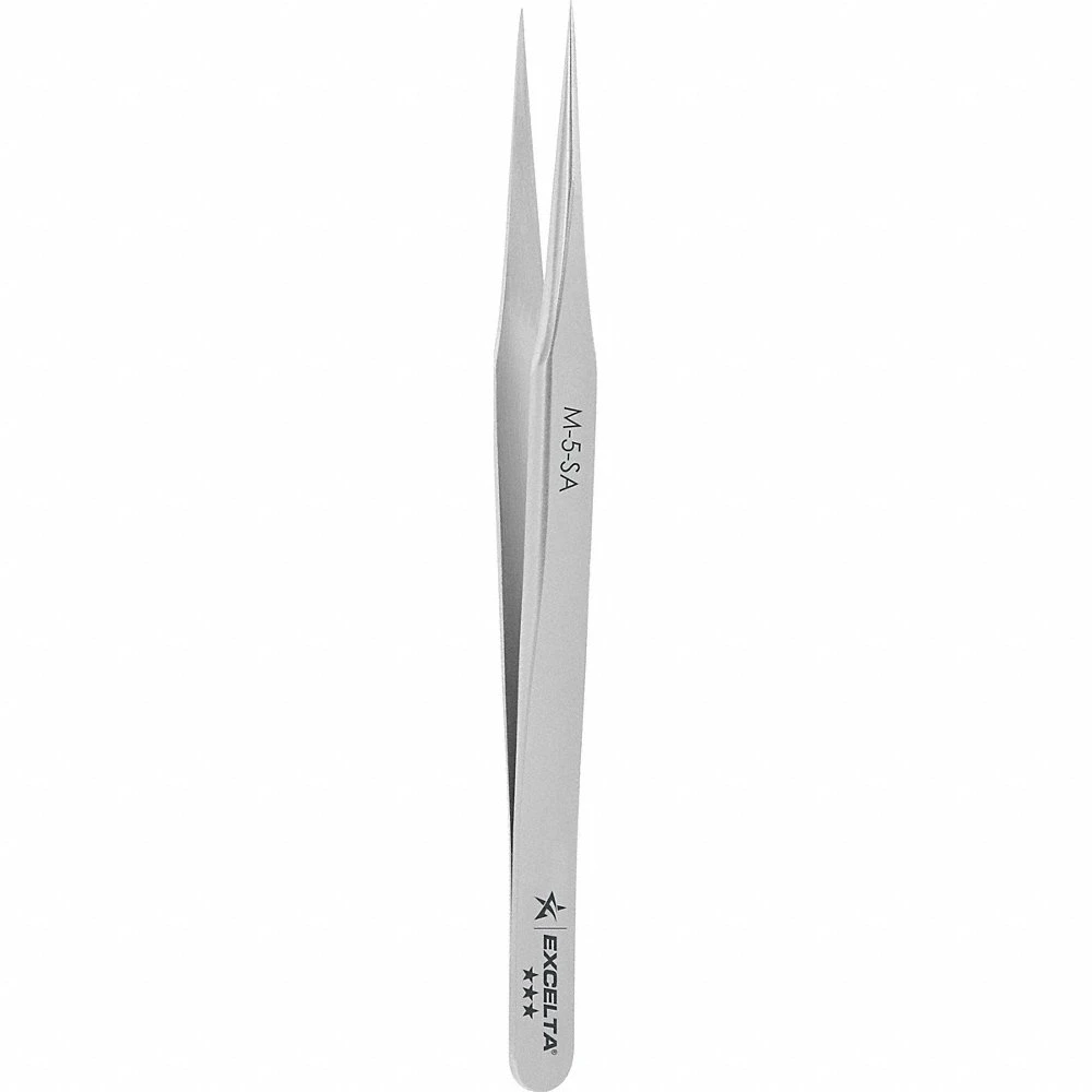 Tweezers Stainless Steel 3 1/8 L Straight Point