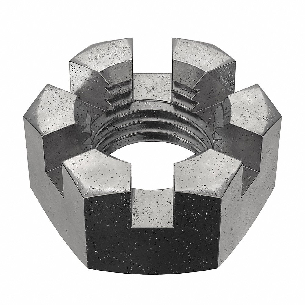 FABORY B12020.043.0001 Castle Nut, 7/16-20 Thread Size, Grade 2 Grade | CG7BBB 178R43