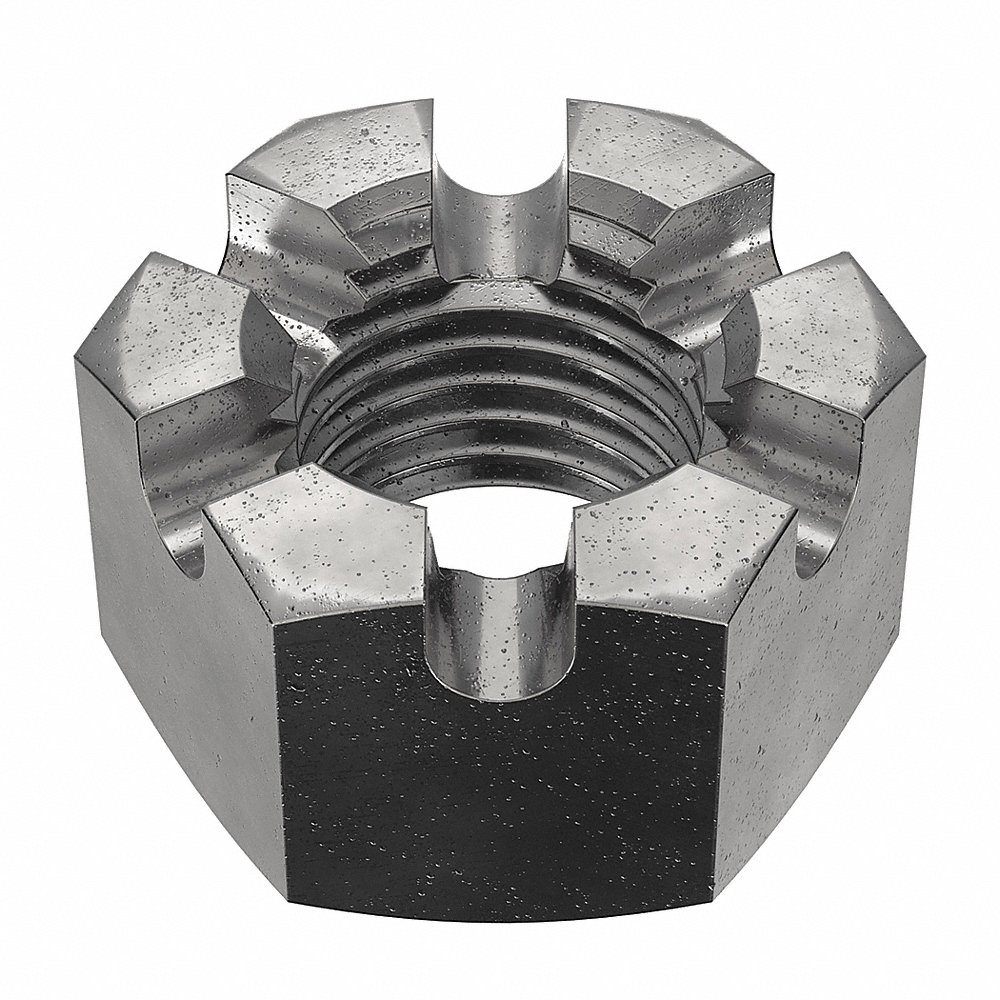 FABORY B12040.175.0001 Castle Nut, 1-3/4-5 Thread Size, Grade 2H Grade | CG7BCA 178R86