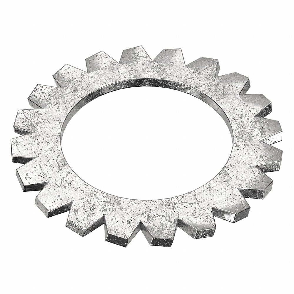 FABORY L51460.200.0001 Lock Washer, Stainless Steel, M20 Size, 1.4mm Thick, External Tooth, 1665PK | CG8AFX 42GU11
