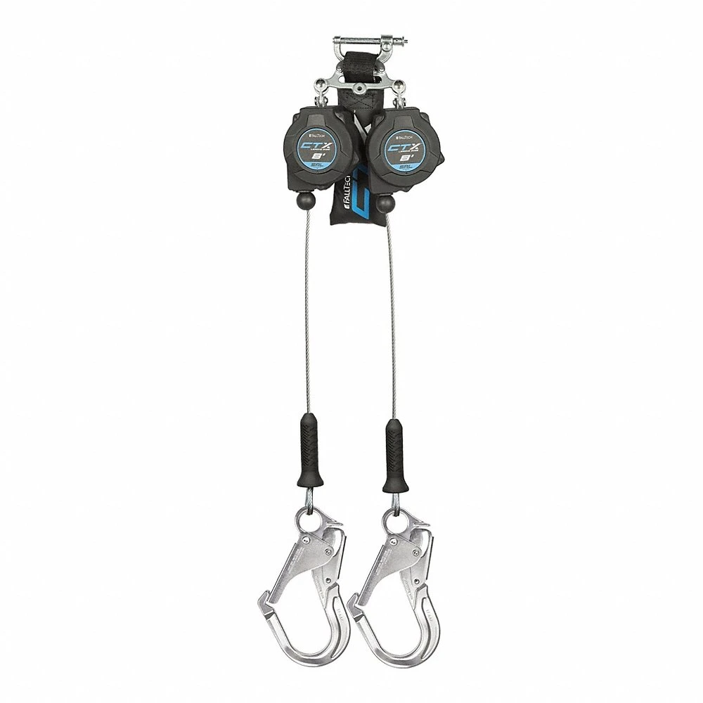 Self-Retracting Lifeline, Aluminium Rebar Hook Anchor, Harness Aluminium Rebar Hook, 2 leg