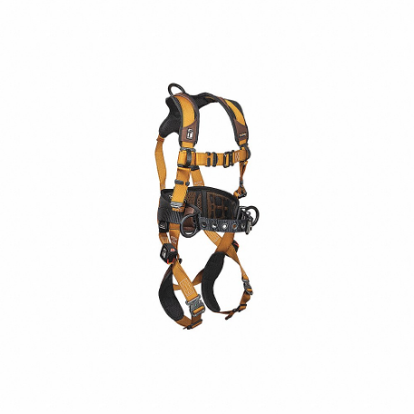 FALLTECH G7083BL Full Body Harness, Positioning, Vest Harness, Quick-Connect/Quick-Connect, Cam, L | CP4XCJ 55MK96