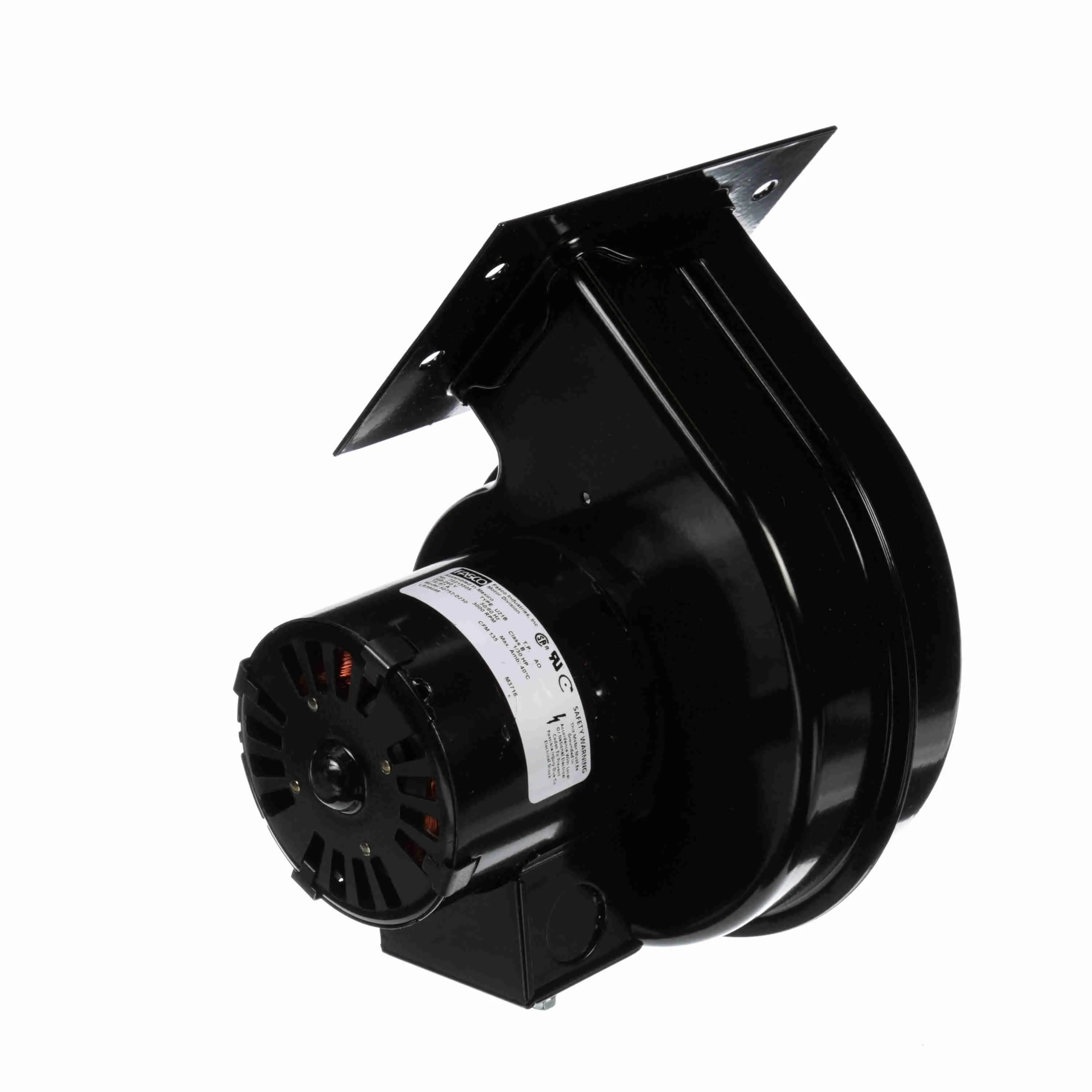 Square Outlet Shaded Pole Centrifugal Blower, 208-240 V, Flange