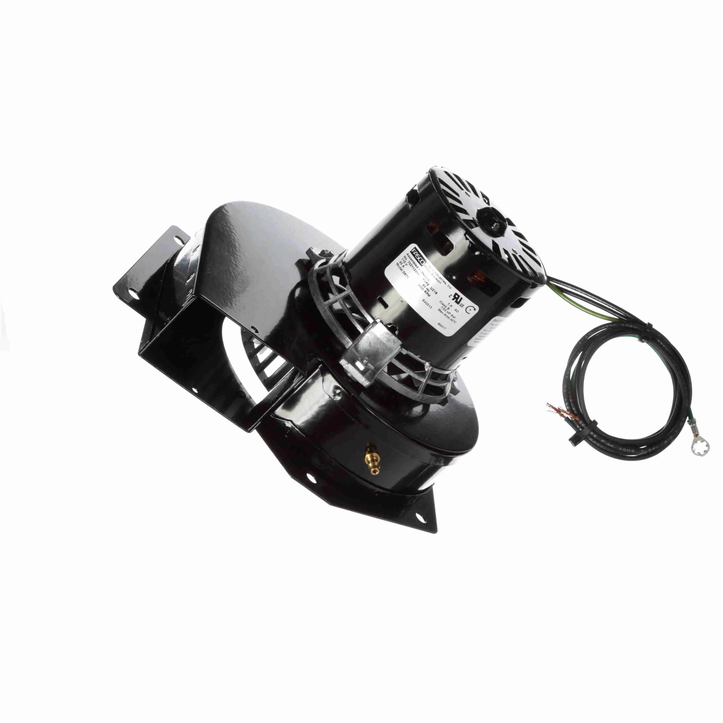 Rectangular Outlet Shaded Pole Replacement Draft Inducer Blower, 115 V, No Flange