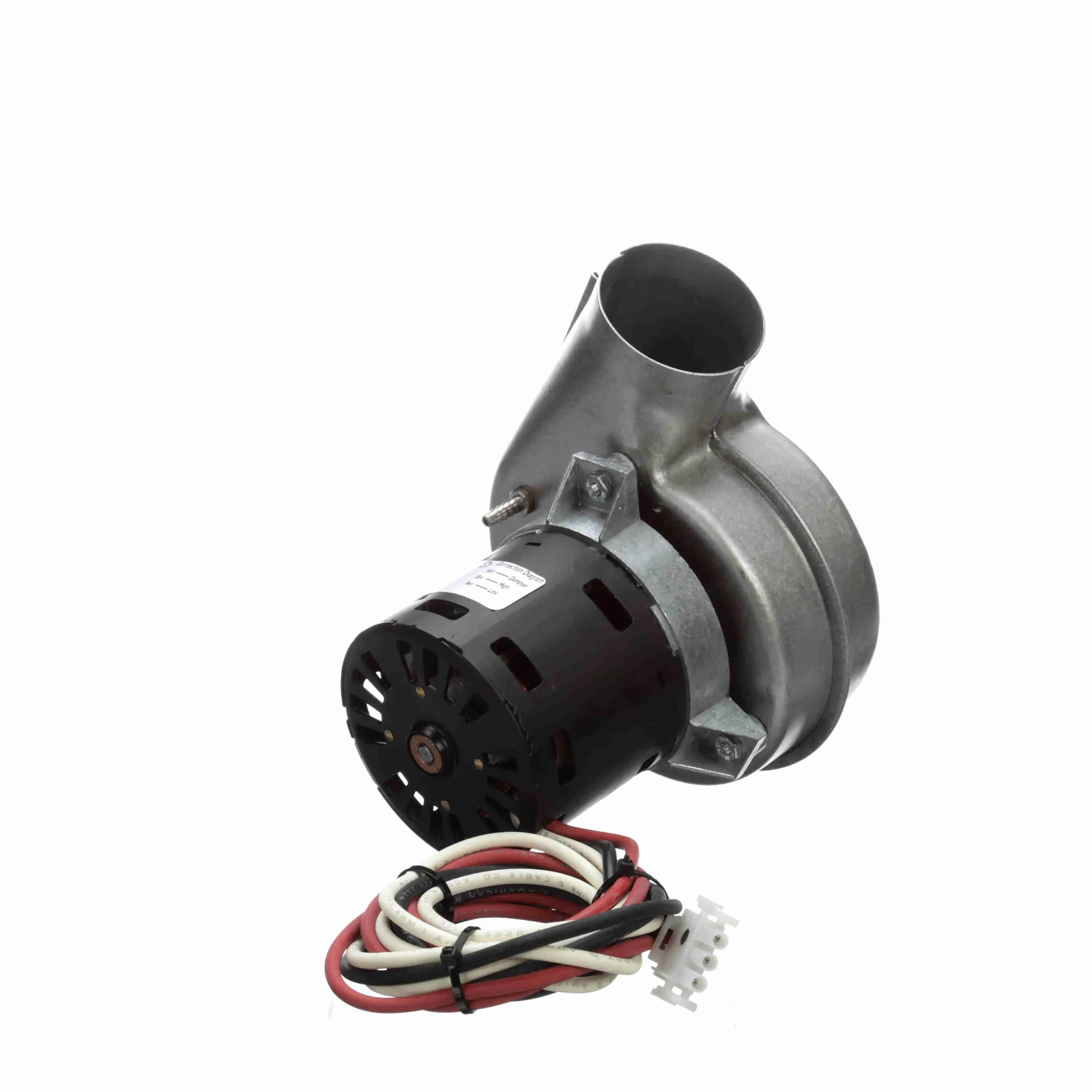 Round Outlet Shaded Pole Draft Inducer Blower, 120 V, No Flange