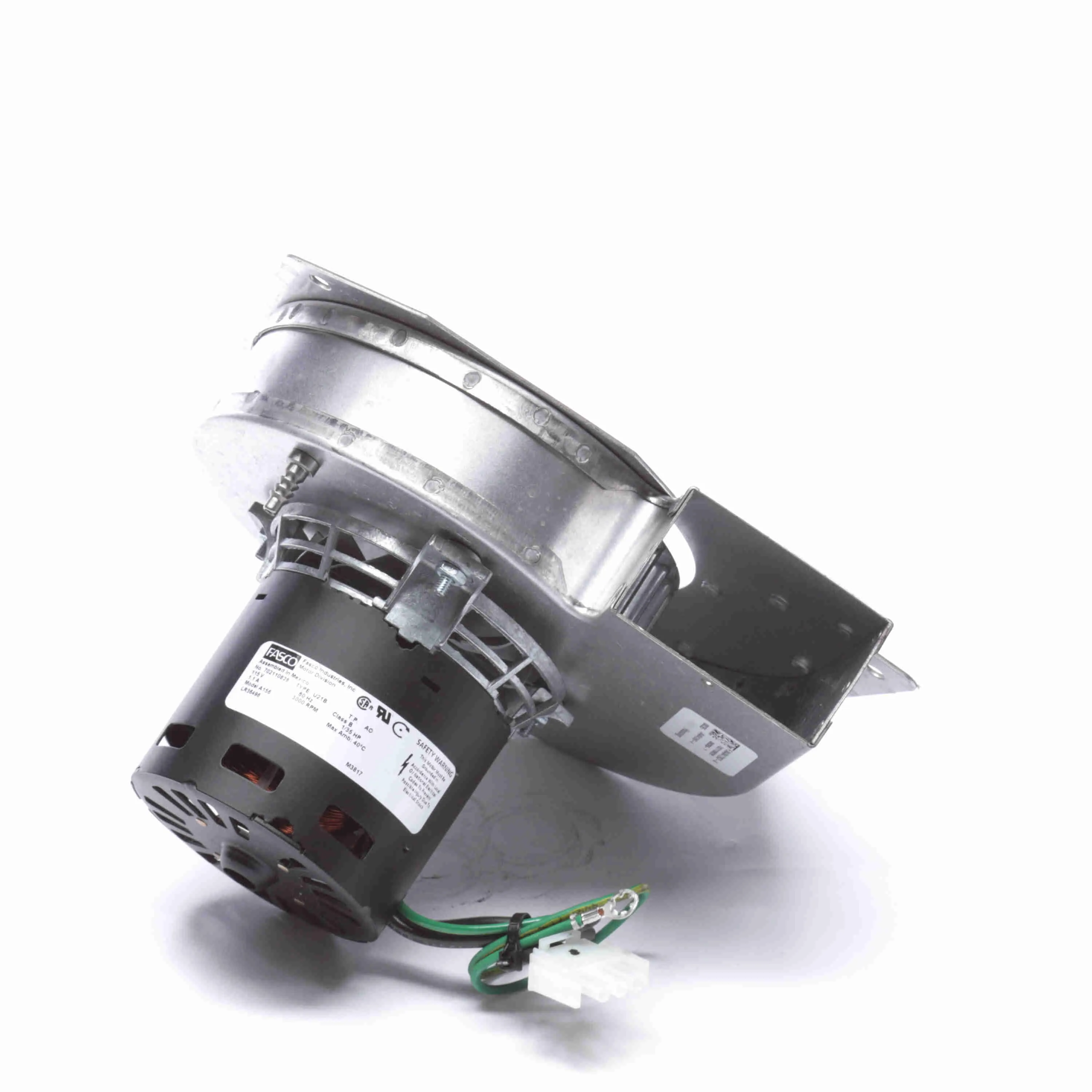 FASCO A156 OEM Blower, Rectangular, 4 3/4 Inch Wheel Dia., Shaded Pole Motor, 115V AC, Auto | CJ2XYA 45KC58