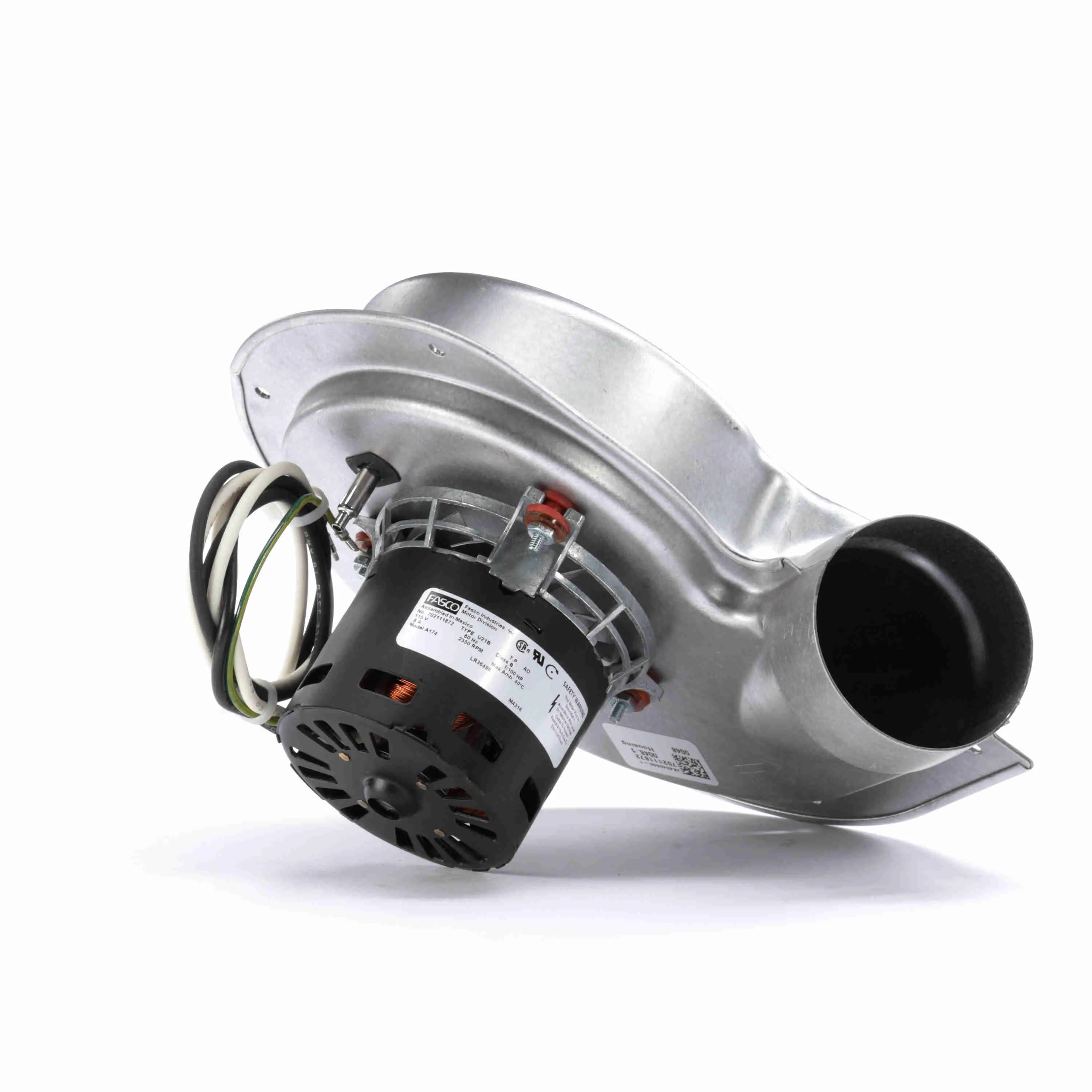 FASCO A174 OEM Blower, Round, 4 1/4 Inch Wheel Dia., Shaded Pole Motor, 115V AC, 0.80A | CJ2XWB 45KC68