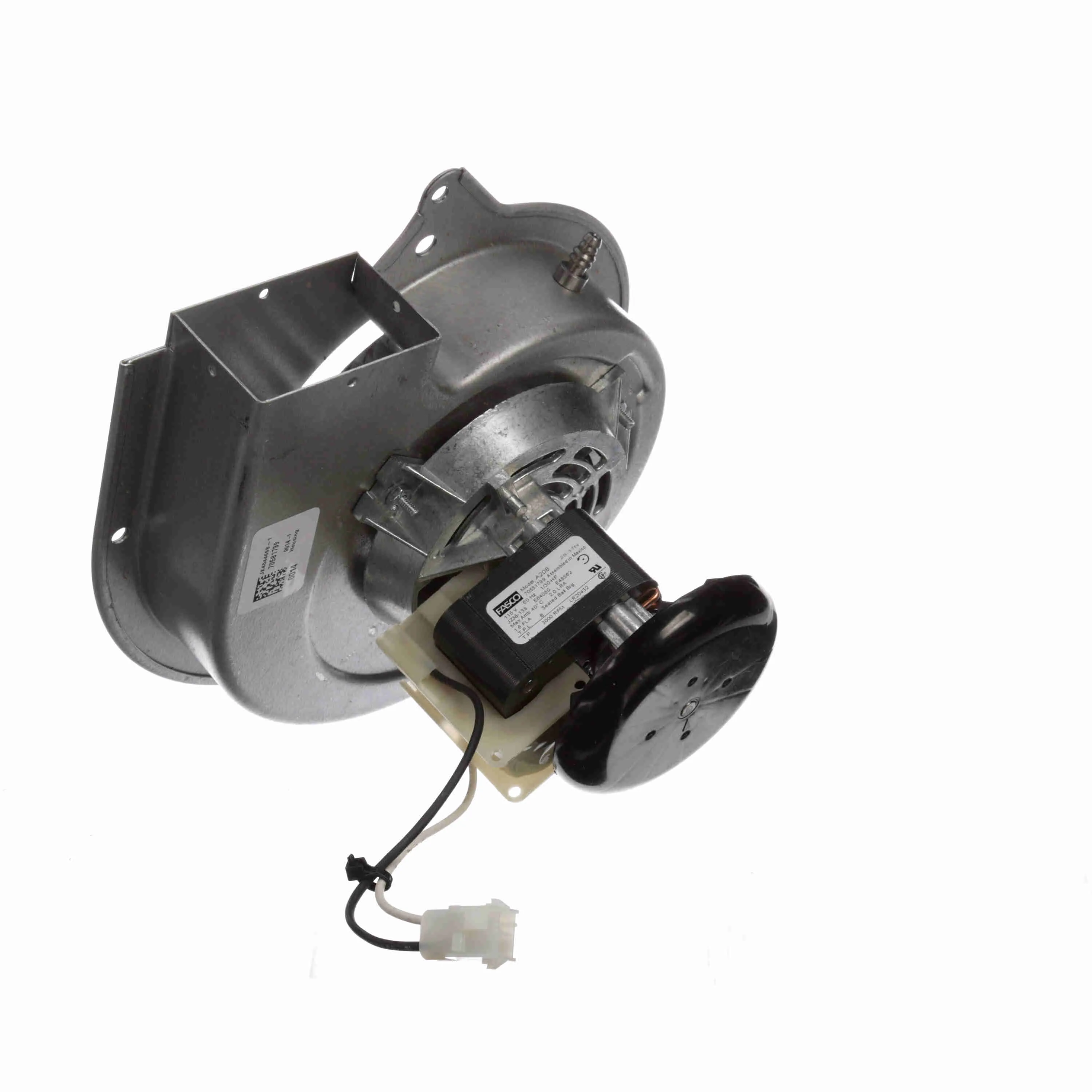 FASCO A208 OEM Blower, Rectangular, 4 1/2 Inch Wheel Dia., Shaded Pole Motor, 115V AC, Auto | CJ2XVM 45KC98