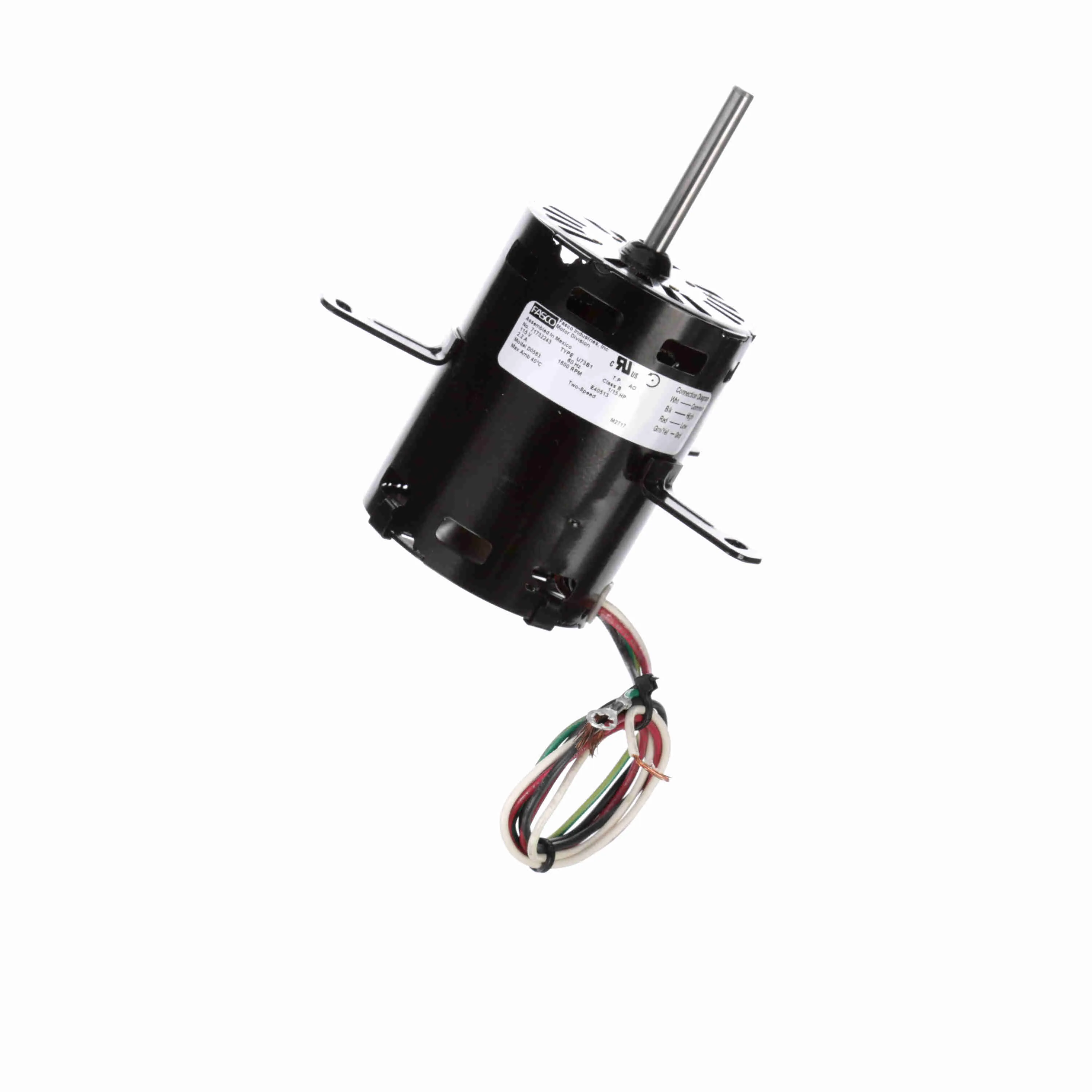 FASCO D0563 Condenser Fan Motor, 1/15 HP, 1600 RPM, 115V AC, 3.3 Inch Frame | CH9XBH 48GN01