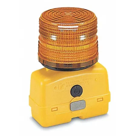 FEDERAL SIGNAL BPL26L-A Led Warning Light, Battery Powered, Portable , Amber | DZ2KUF