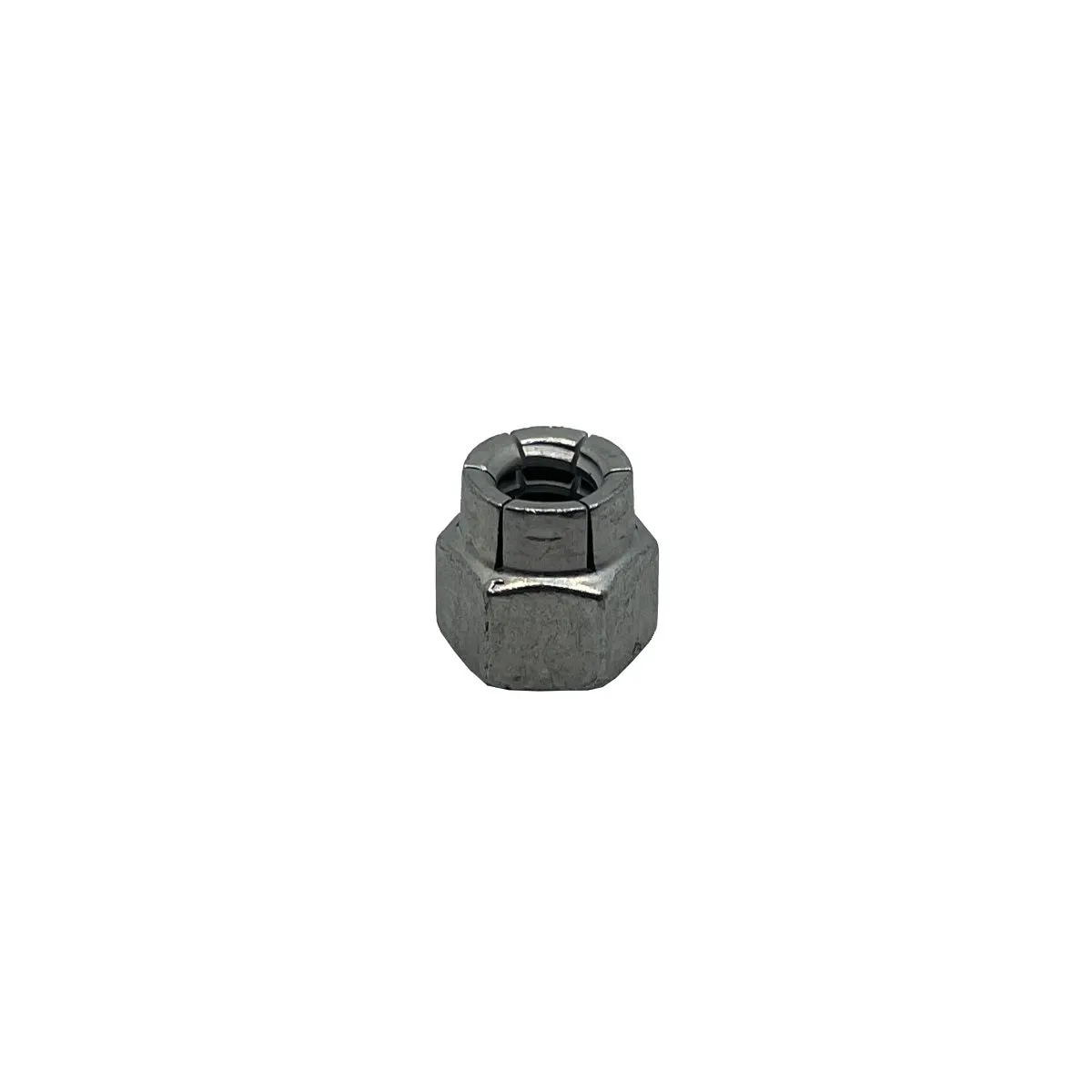 Flexible Top Lock Nut, #10-32, Steel, Zinc Plated