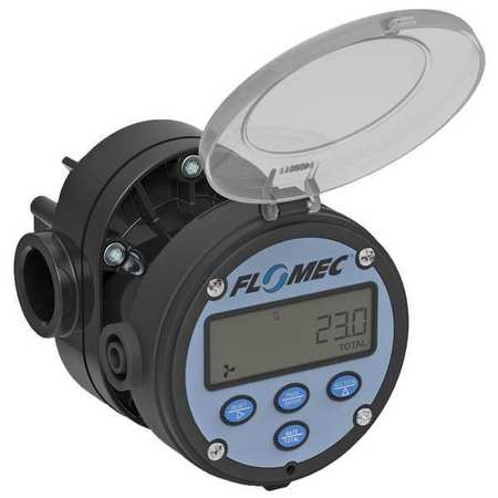 Débitmètre électronique, engrenage ovale, plage de débit de 2.6 à 40 gpm, 1 FNPT