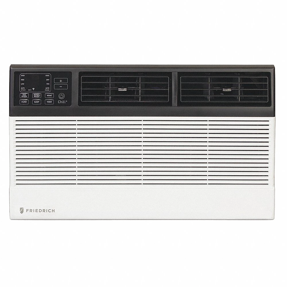 Window Air Conditioner, 8000 BtuH, 300 sq ft - 350 sq ft, 115V AC, 5-15P, Electric Heat