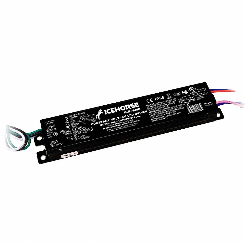 Constant Voltage Driver, Class 2, 96 W Max Power Output, 110 to 277V AC, 24V DC, 0-10V