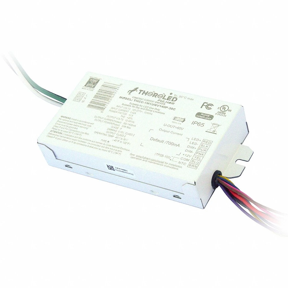 Programmable Led Driver, Class 2, 30 W Max Power Output, 120-277V AC, 12-56V DC, 0-10V