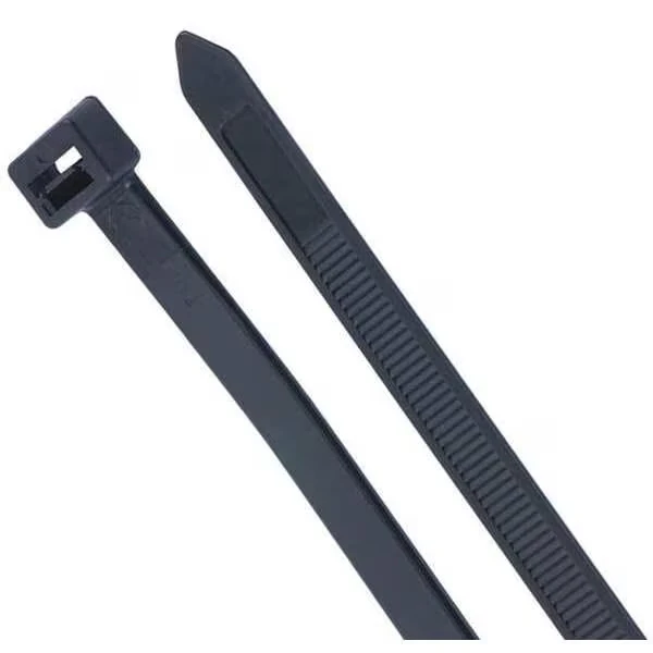 21 Inch L Heavy Duty Cable Tie 175 lb Black PK 10