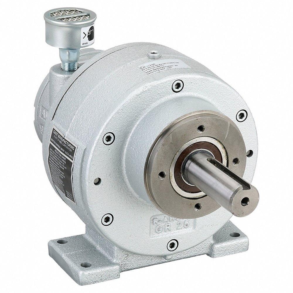Air Motor, 1.3 HP Output Power, 640 in-lb Torque, 200 RPM